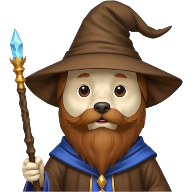 Dog wizard emoji