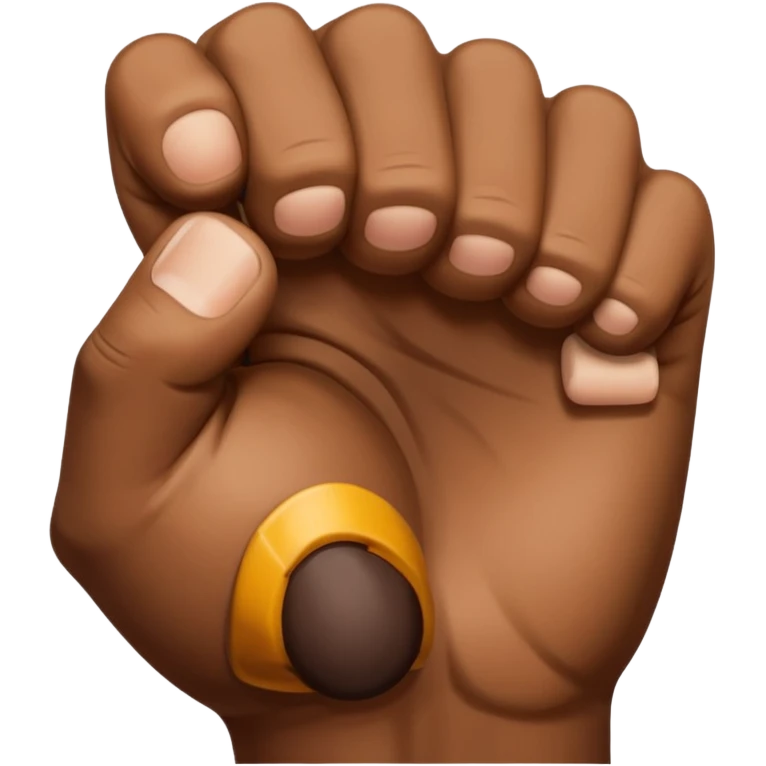 Bite one's fist emoji