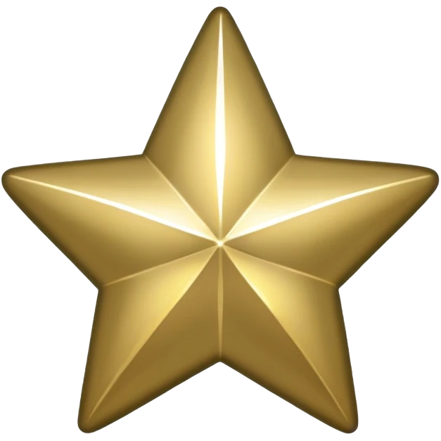 Khaki shiny star emoji