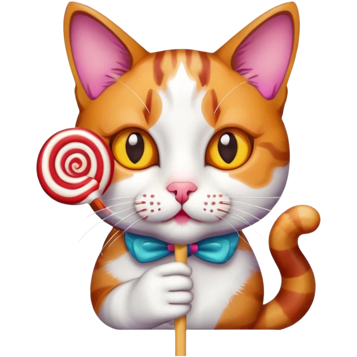 Cat with lollipop  emoji