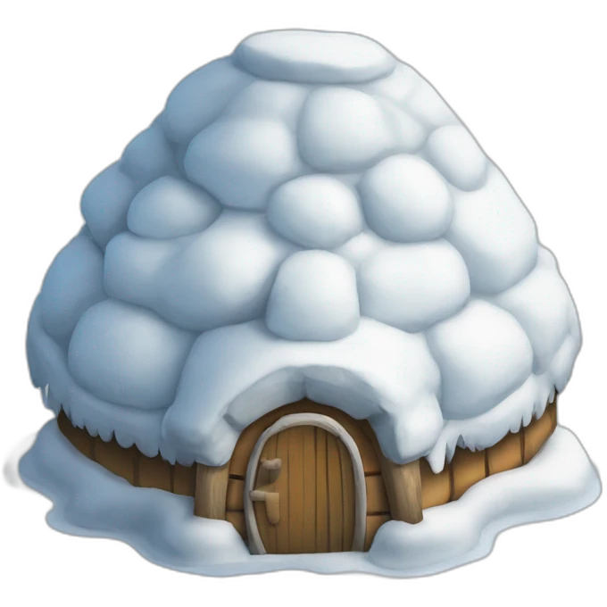 pantere sur un igloo emoji