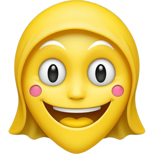 Emojis qui rigole fusionné avec l’emojis fantôme 👻 emoji