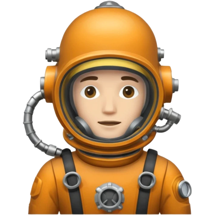 Buceador comercial trabajando, soldando una estructura metalica bajo agua emoji