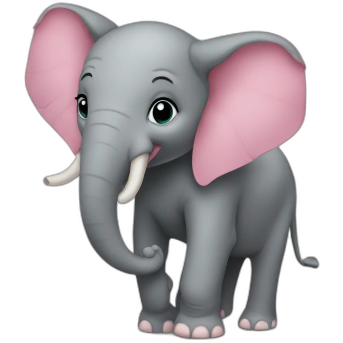 Elephant rose emoji