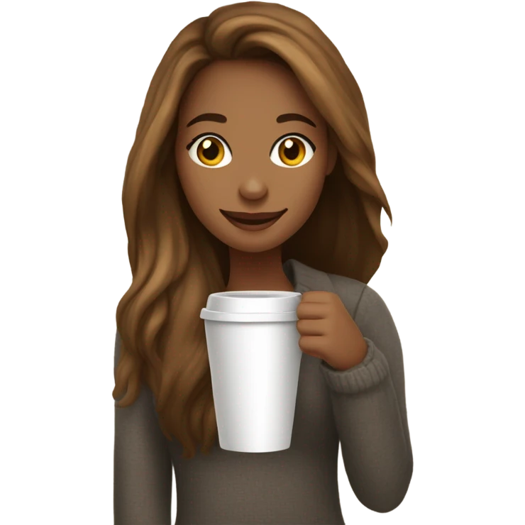 Coffe girl  emoji