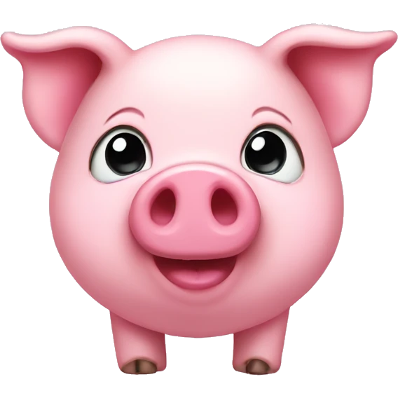 pink heart pig emoji