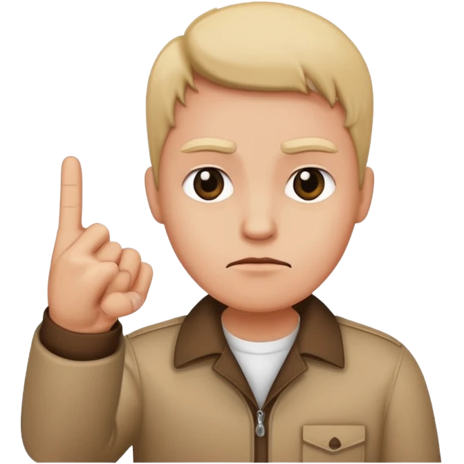 No I need it with only the middle finger down emoji