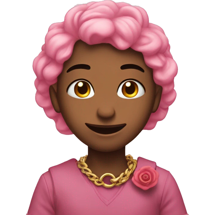 Corazon rosa bes frend con pulseras emoji