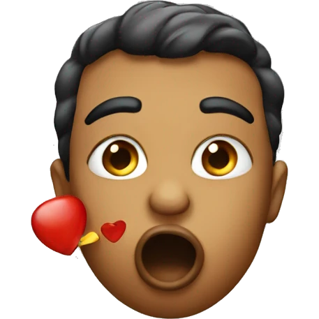 emoji blowing kiss emoji