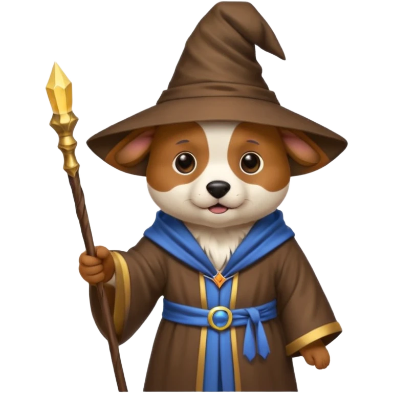 Dog wizard emoji
