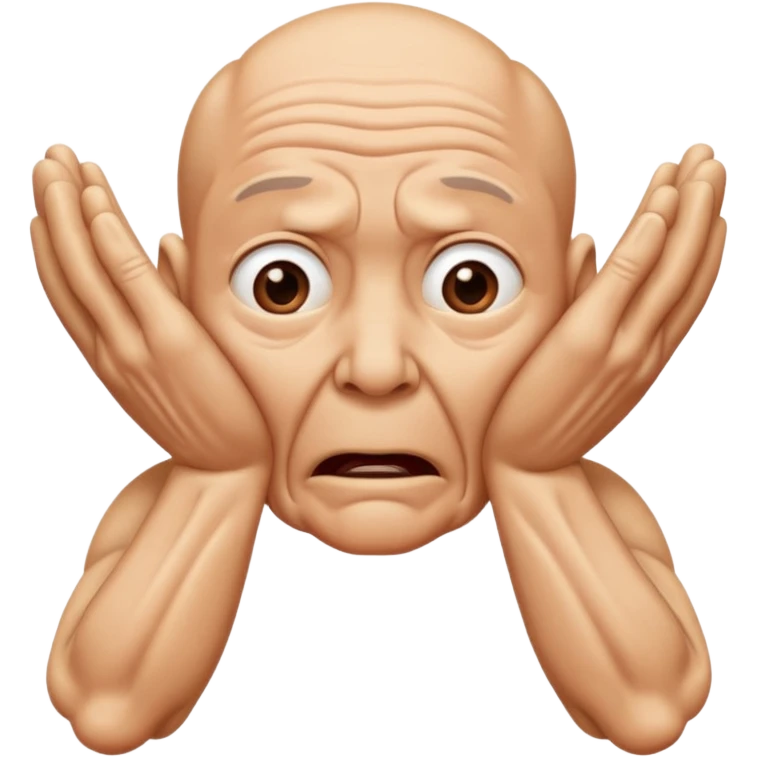 two hands making a choking gesture emoji