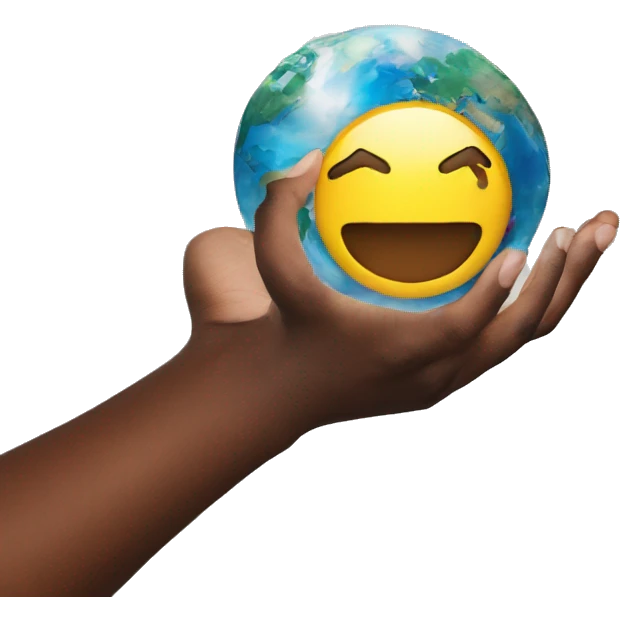 World on my hands emoji