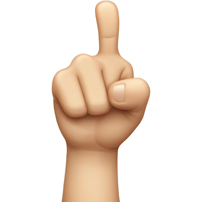 Thumbs up, with the ring finger extended emoji