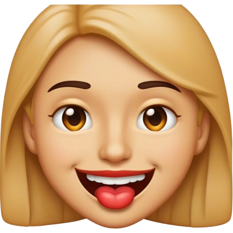 Emoji smirking with lip bite emoji