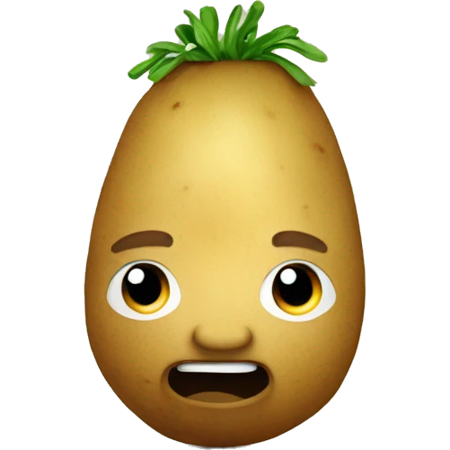 potato with hair emoji