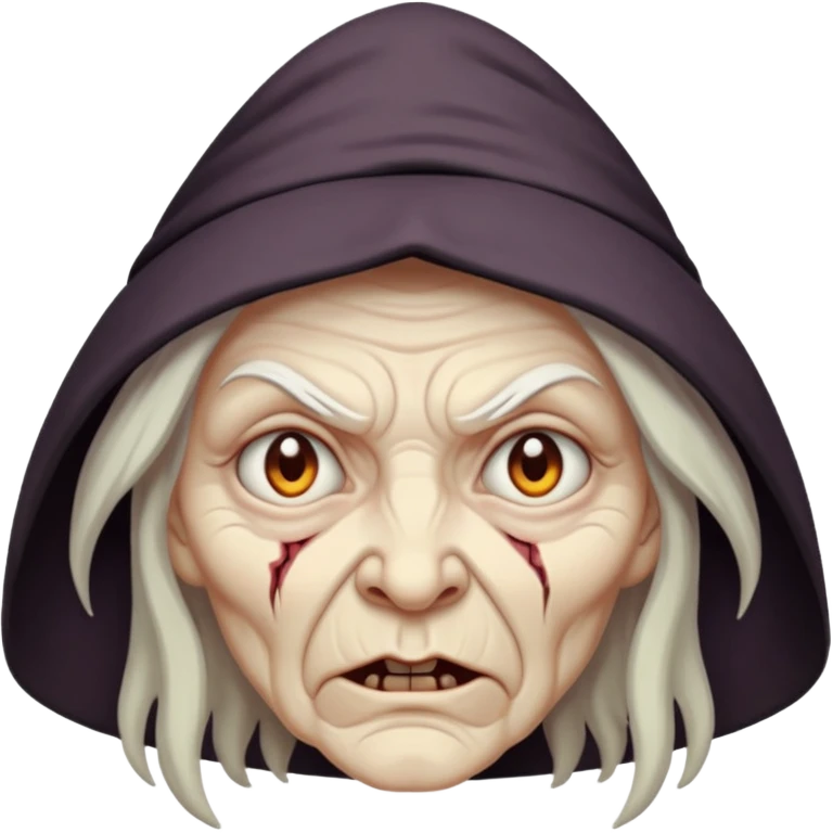 cursed witch face emoji