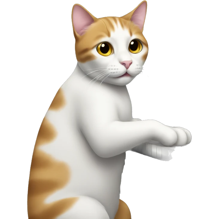 cat playing piano emoji