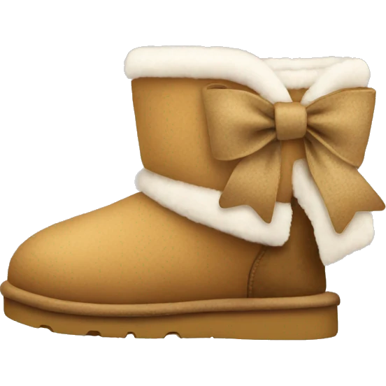 Uggs with a bow emoji