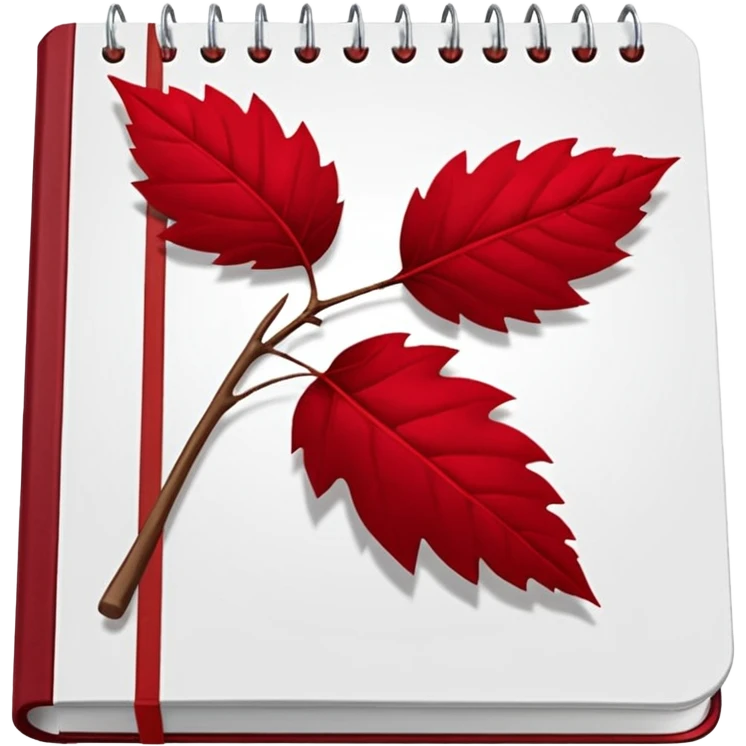 HAZ UN planificador de lista de objetivos en color vinotinto/rojo carmesí brillante, con hojas de cuaderno blancas (no agregues frutas ni nada de eso) https://imgproxy.attic.sh/insecure/f:png/plain/https://attic.sh/z0hvfdddapmiax935oa389bq0wzk  emoji