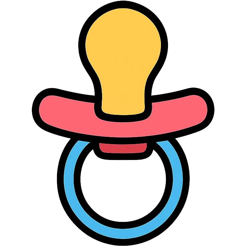 pacifier pacifier icon color outline emoji