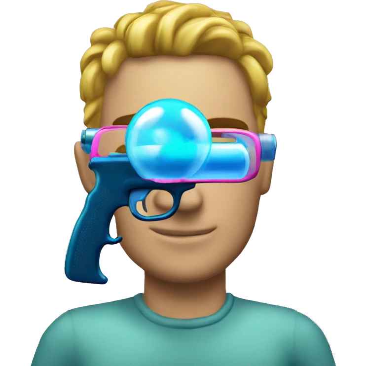 Bubble gun emoji