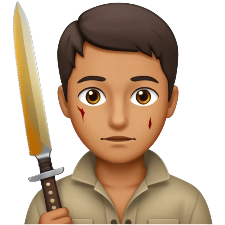 With knife emoji