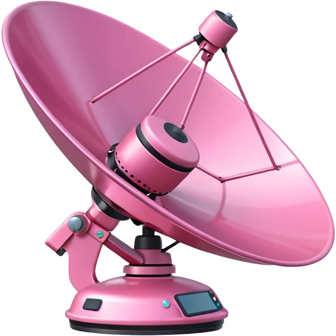 pink sattelite dish emoji