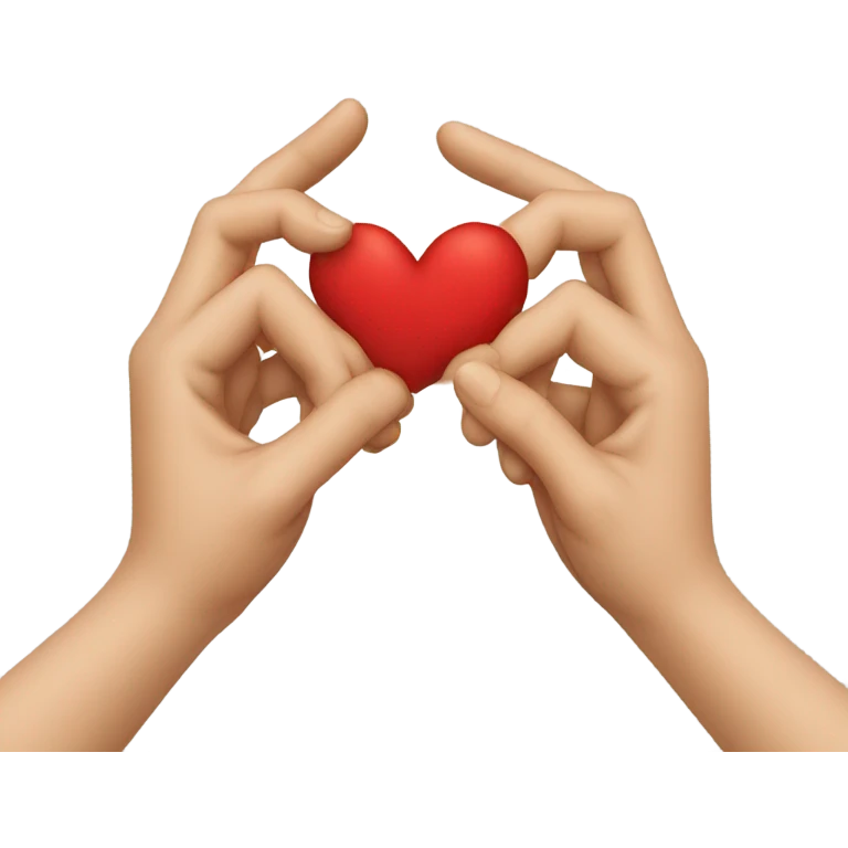 Hands kissing emoji