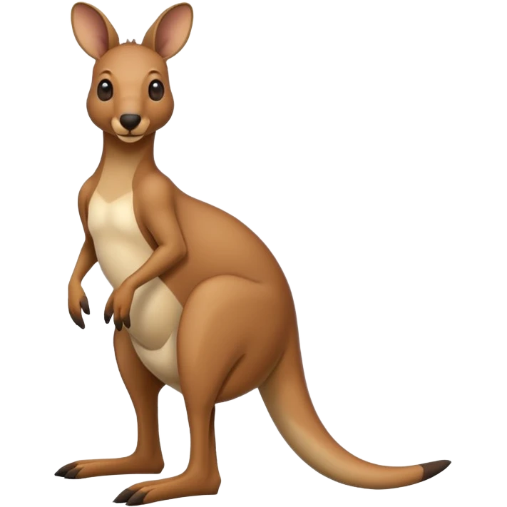 Kangaroo with a prosthetic emoji