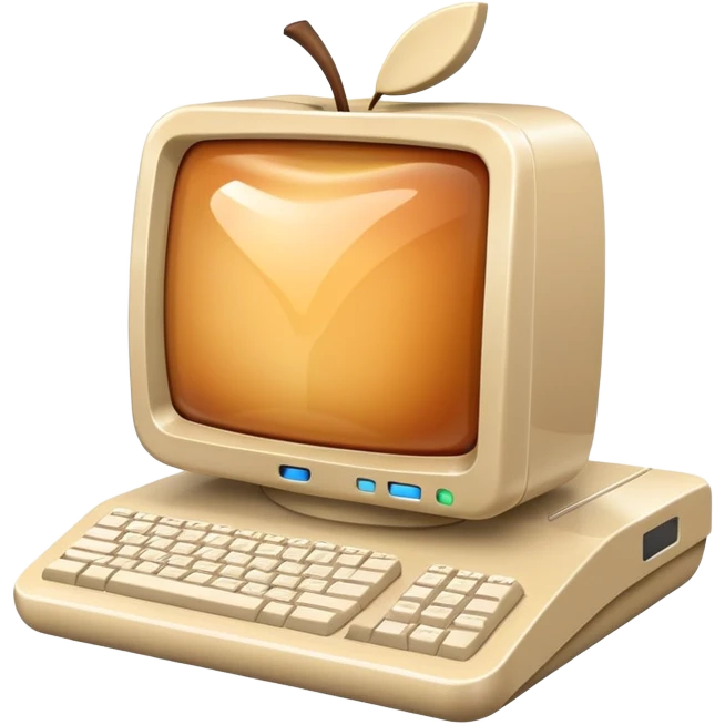 Y2K Apple computer emoji