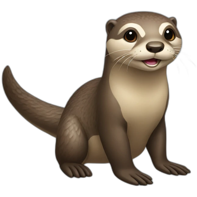 loutre sur turtue emoji