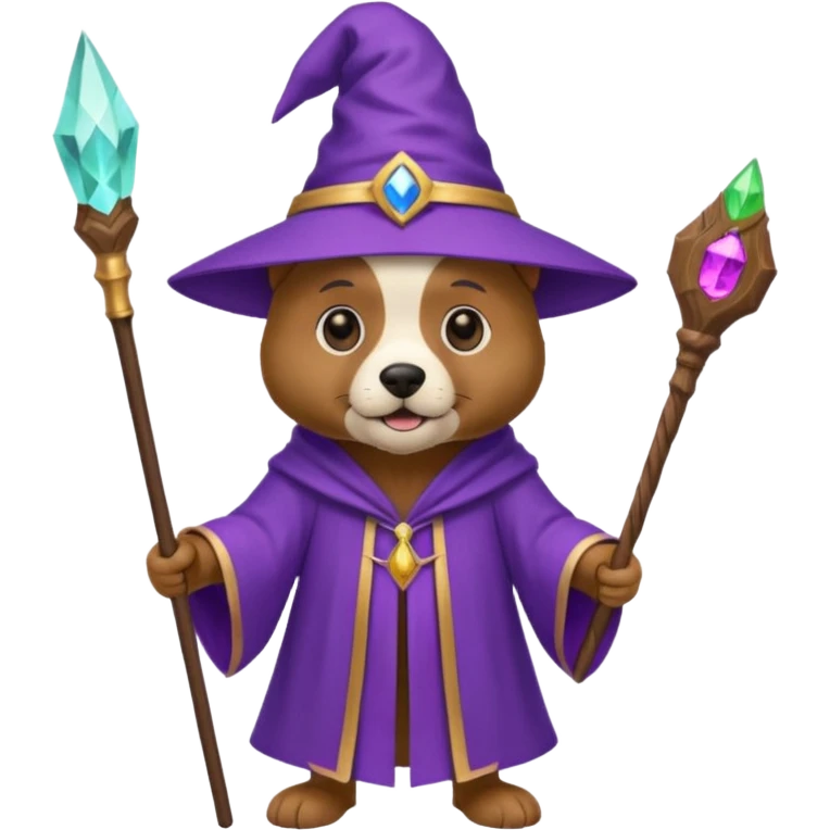 Dog wizard emoji