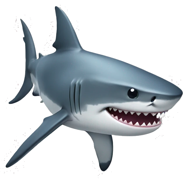 A shark  emoji