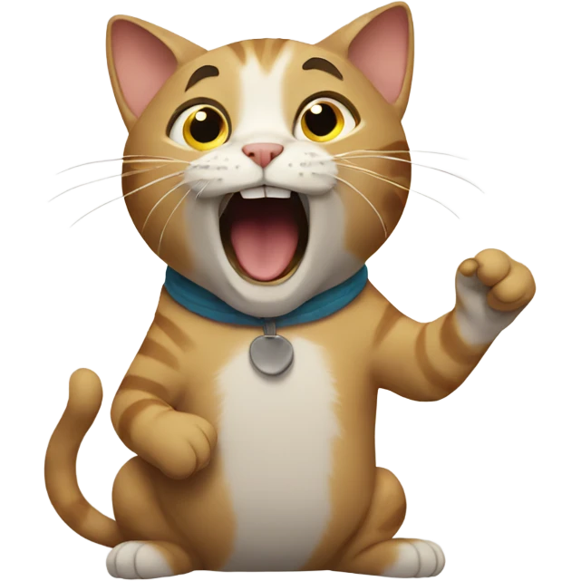 cat singing emoji