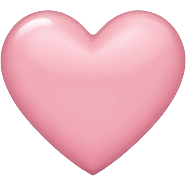 Light pink heart emoji
