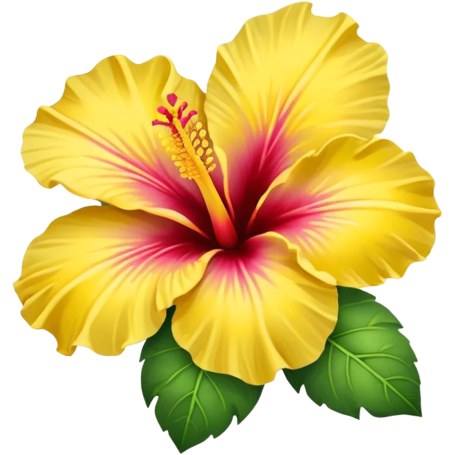 Yellow hibiscus  emoji