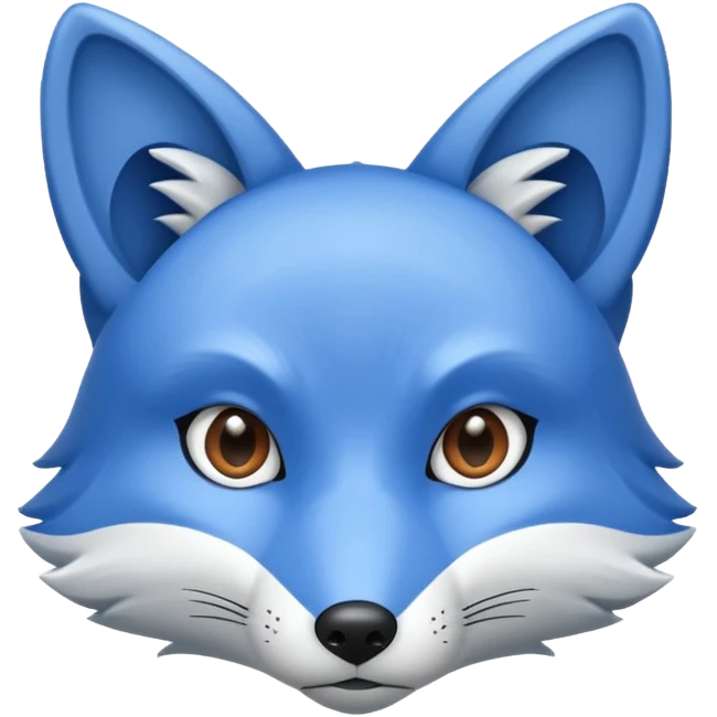 Blue fox emoji