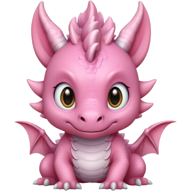 light pink cute dragon emoji