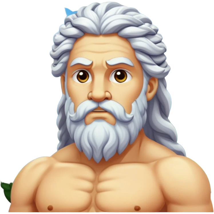Zeus at the mountain peaks emoji