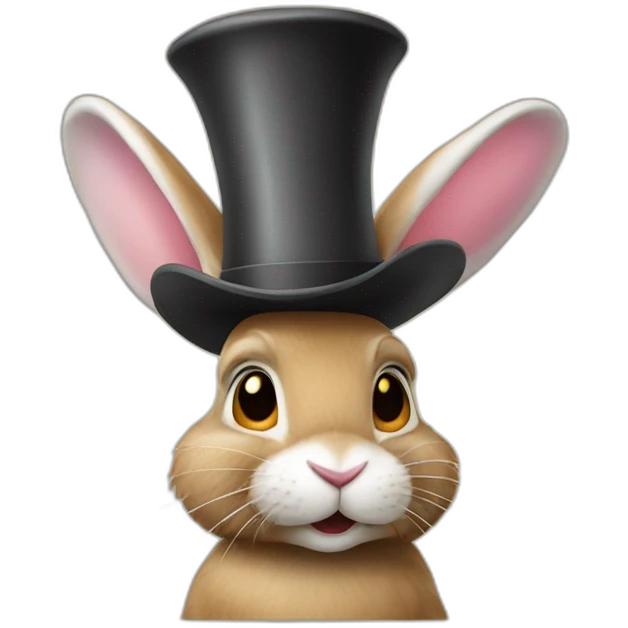 rabbit out of hat emoji