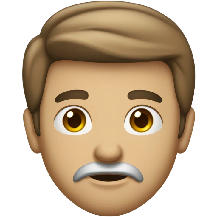 Man saying bru emoji