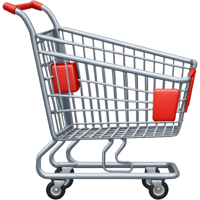 carrello della spesa vuoto che punta verso destra emoji