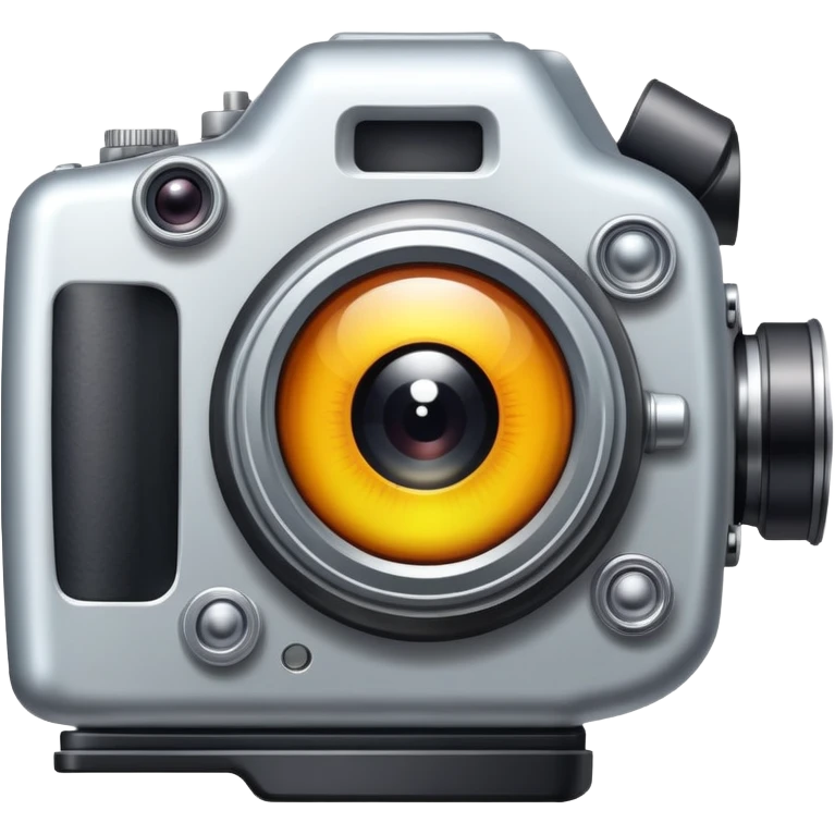 camera with an eye in the lens emoji