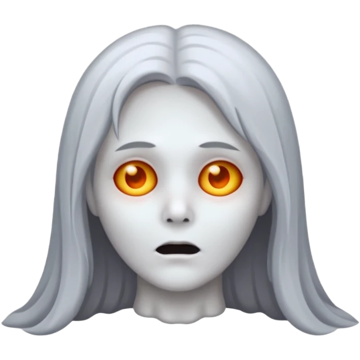 dead hair gost emoji