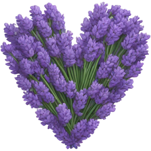 Lavender heart emoji