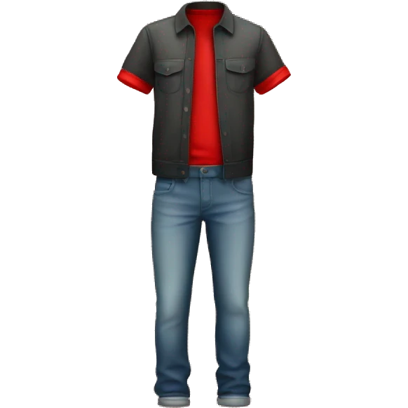Ropa con degradado rojo emoji