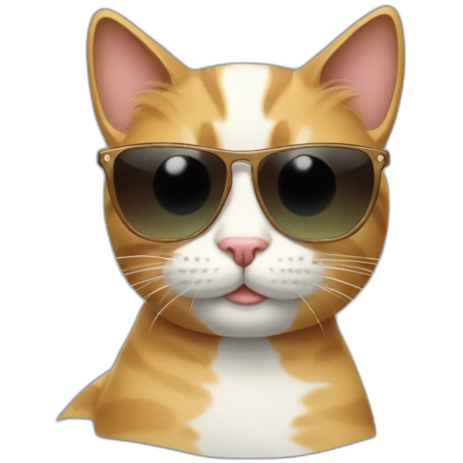 Cat with sunglasses emoji