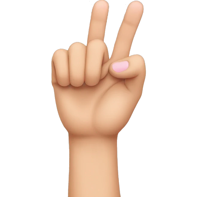 Person holding up pinky finger emoji