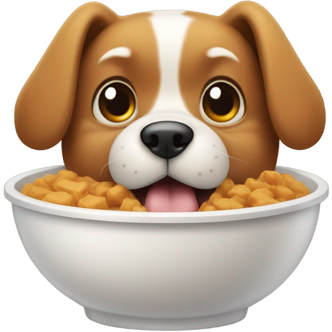 Dog eating emoji