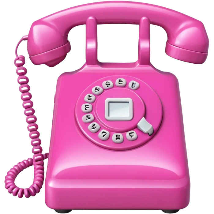 pink phone emoji